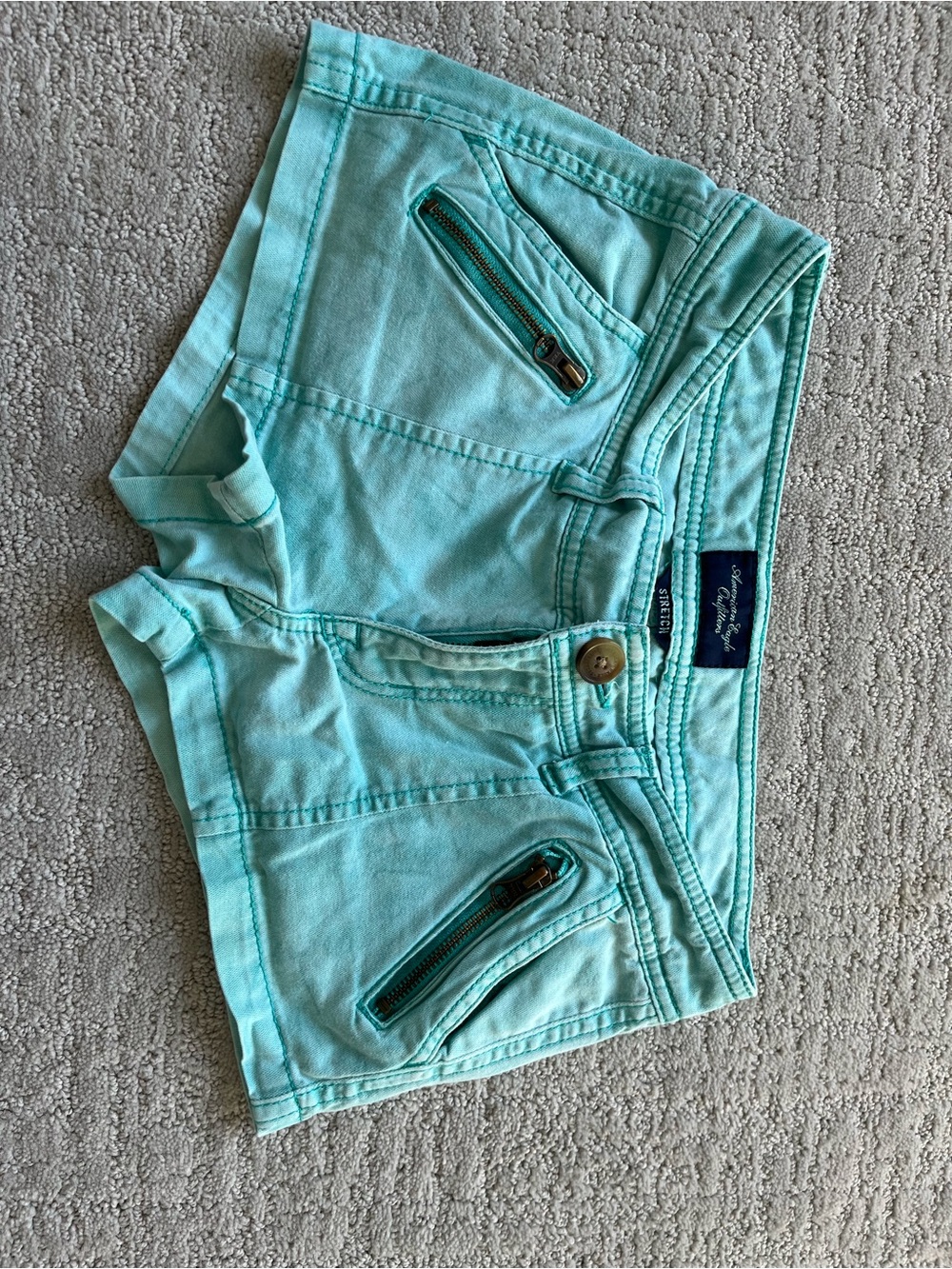 American Eagle Outfitters Women's Cargo Shorts in Blue Size 0